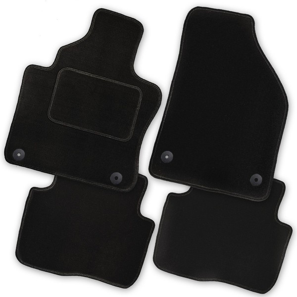 Auto-FußMatten Royal Schwarz FüR Citroen Berlingo 2 PKW 2008 - 2012 Autoteppiche-image