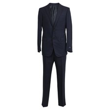 Lanvin Striped Single-Breasted Blazer And Trousers Suit In Wool Men Blu Size 46