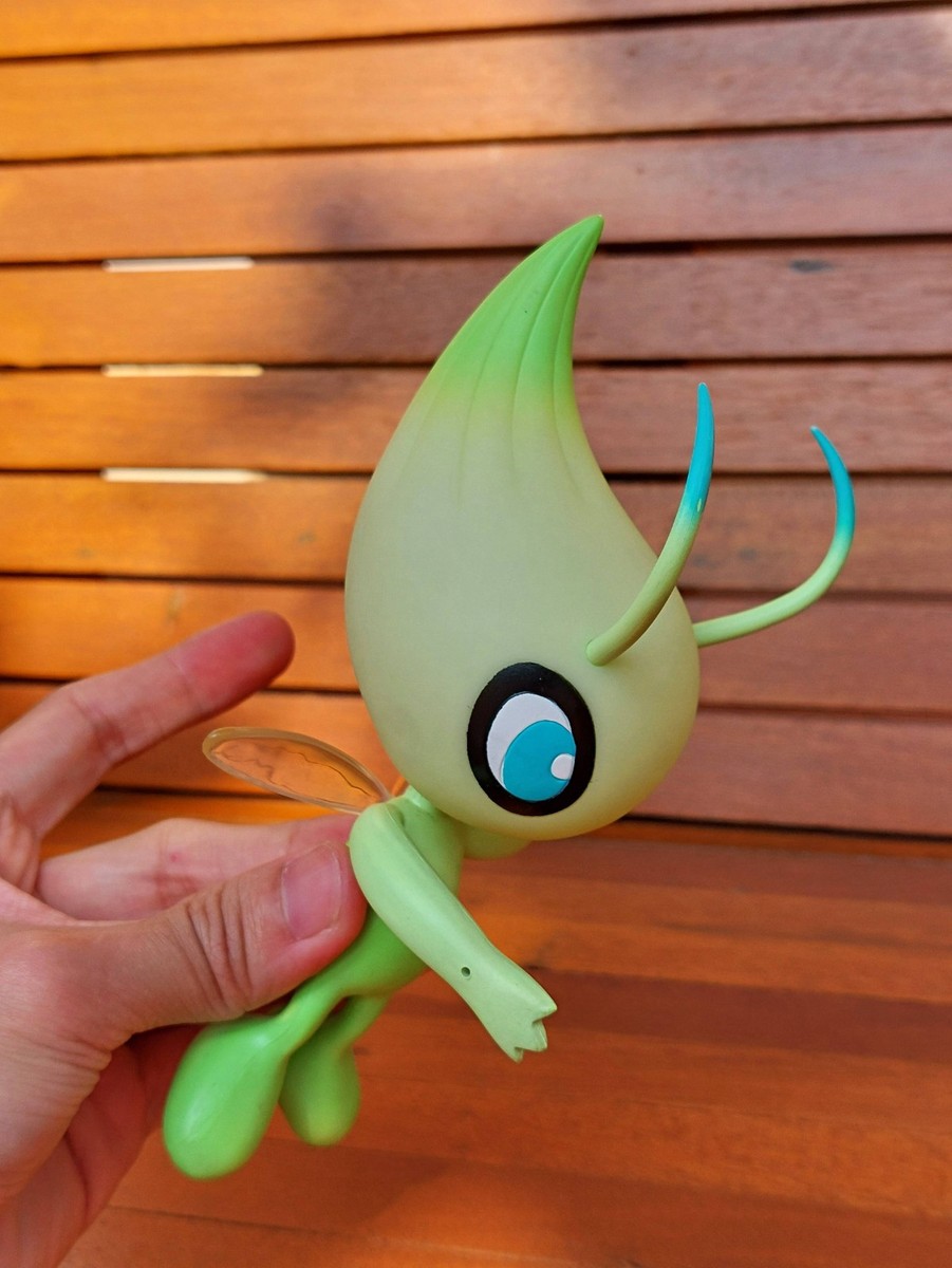 Pokemon the Movie Real Celebi GITD Soft Vinyl Figure Tomy 2001