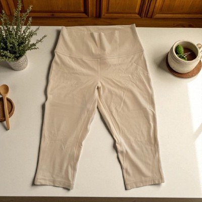 Lululemon Women's  Yoga Align HR Crop Inseam: 17'' Leggings Cream NWT.