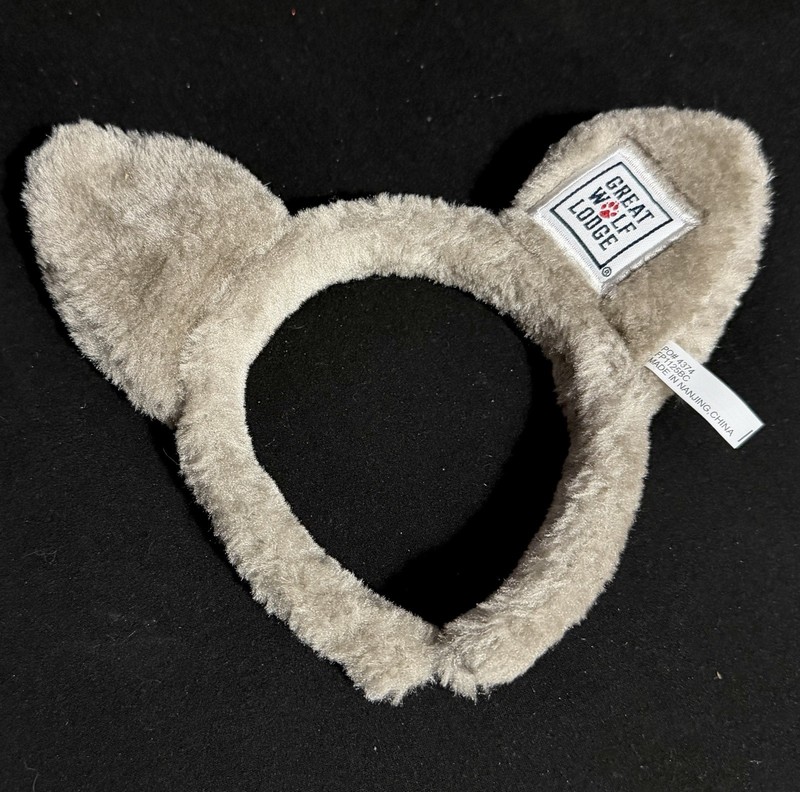 Great Wolf Lodge Gray Wolf Ears Headband Themed Party Favor Kids Souvenir Gift