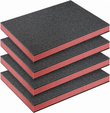 Outus 4 Pcs Cuttable Polyurethane Foam Pads Craft Foam Insert for Cases Packing