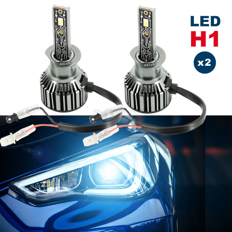LED H1 6500K éclairage blanc pur puissant pour phares off-road