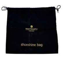 Island Shangri-La Shoe Shine Bag Velvet Drawstring Travel Storage Case Hong Kong