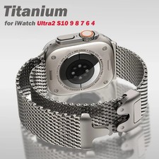 Milanese Loop Titanium For Apple Watch Band Strap Ultra 3/2/1 49mm 46mm