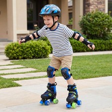 Kids Roller Skates for Girls Boys, Fun Illuminating Rollerskates for Ages 5-7
