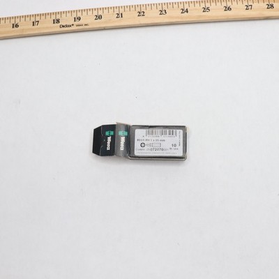 (10-Pk) Wera Phillip Insert Bit Alloy Steel PH 1 X 25mm 072070