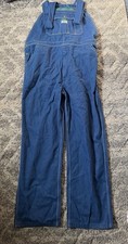 Liberty Denim Bib Men  s Overalls Size 42x34 Blue Jean Carpenter Workwear New
