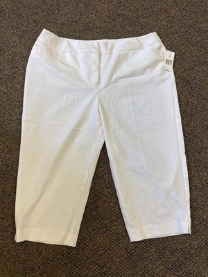 Kim Rogers Petite White Capri Pants Size 16P