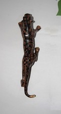 Leopard Wild Cat Theme Outdoor Pull Brass Jaguar Animal Craft Door Handle DL216