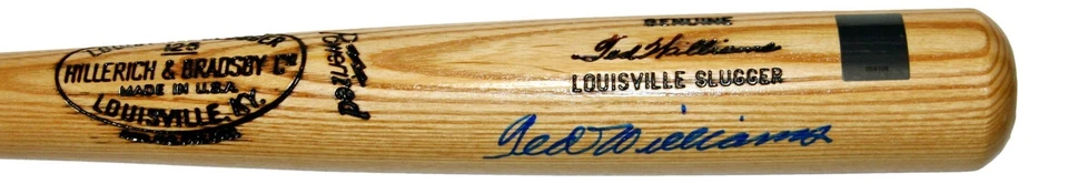 Ted Williams Autographed 35" Player Model Baseball Bat Red Sox PSA/DNA Letter - Image 2 of 4