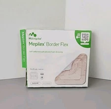 5 Dressings - Molnlycke Mepilex Border Flex - 6x6 595400 1 New OPENED Bx of 5