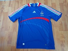 CLASSIC FRANCE NATIONAL TEAM EURO 2008 LARGE L MENS ADIDAS HOME SHIRT