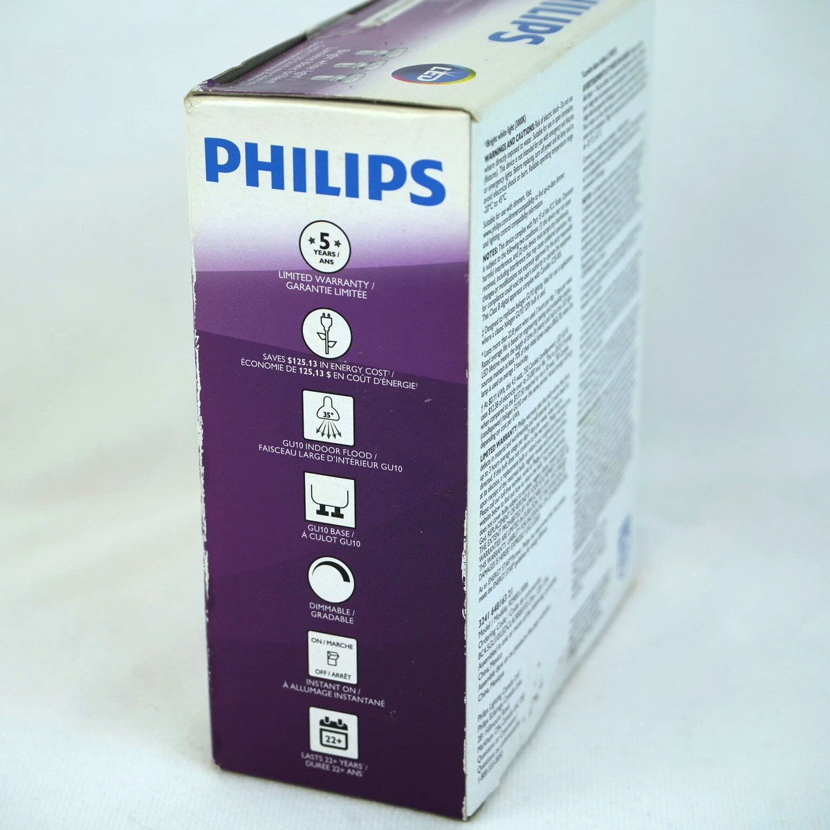 Philips Premium 50W GU10 E26 3000K LED Light Bulb T20 Bright White