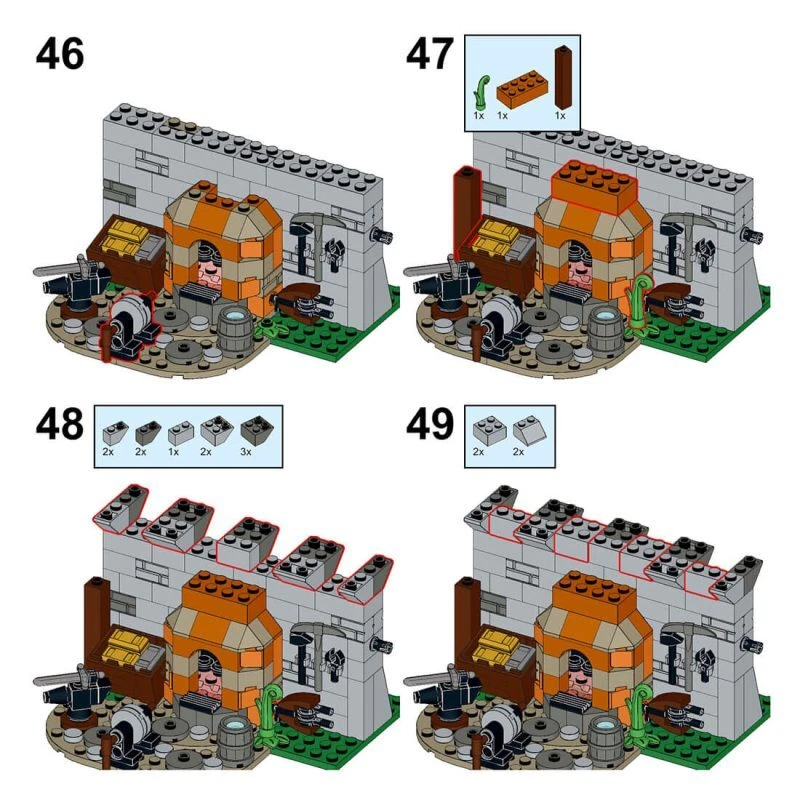 Custom MOC-162174 Lionbrick Modular Castle Model Medieval Theme Building 4039PCS - Image 2 of 4