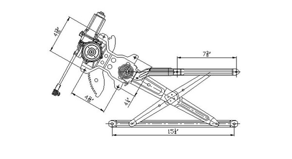 Power Window Motor and Regulator Assembly Front Right fits 00-06 Toyota