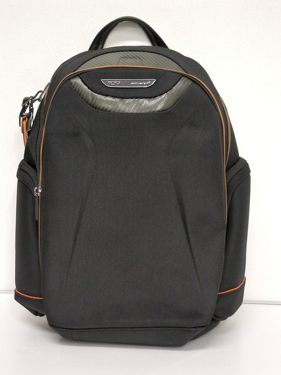 TUMI x McLaren Paddock Backpack Black Orange Line Outlet