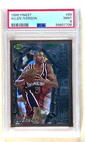 1996 TOPPS FINEST ALLEN IVERSON #69 PSA 9 MINT 59607706