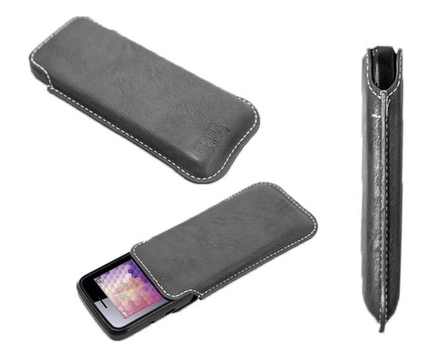 Étui Poche Cuir Artificiel Caseroxx Business-Line Pour Hisense L676 - Noir - Neuf Avec Garantie 3 Mois