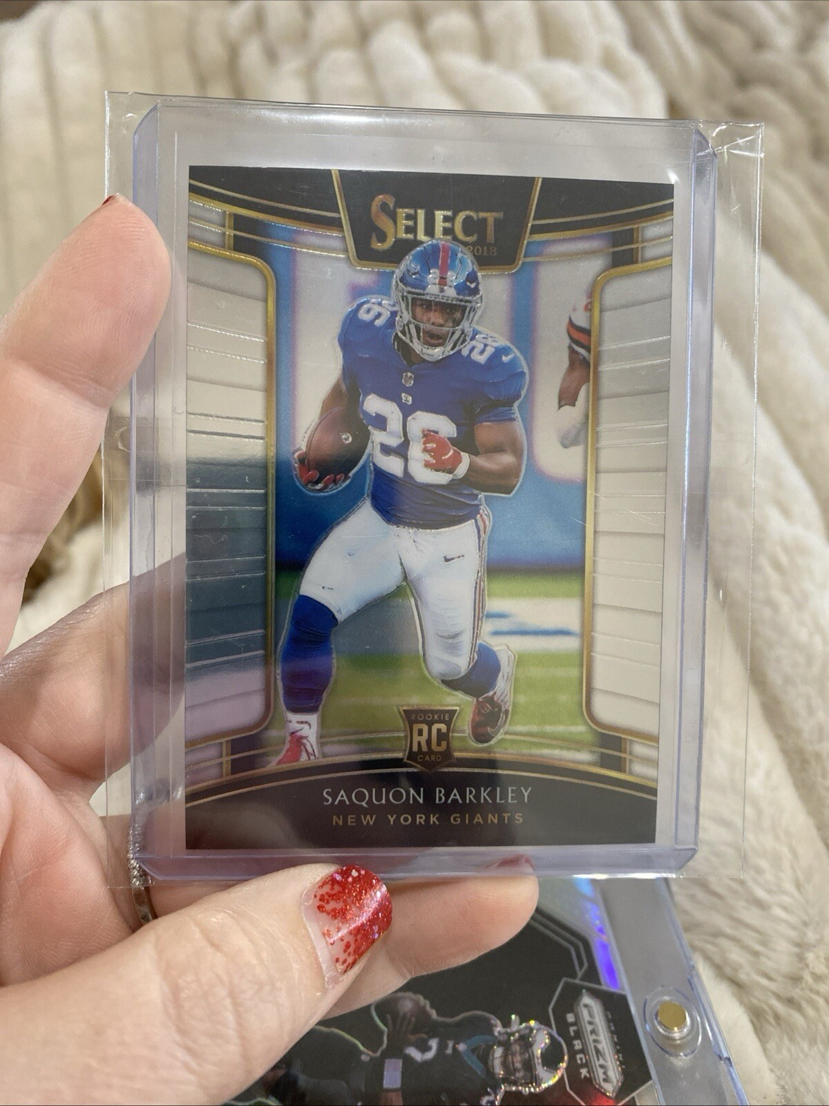 2018 Panini Select - Concourse Silver #17 Saquon Barkley (RC)