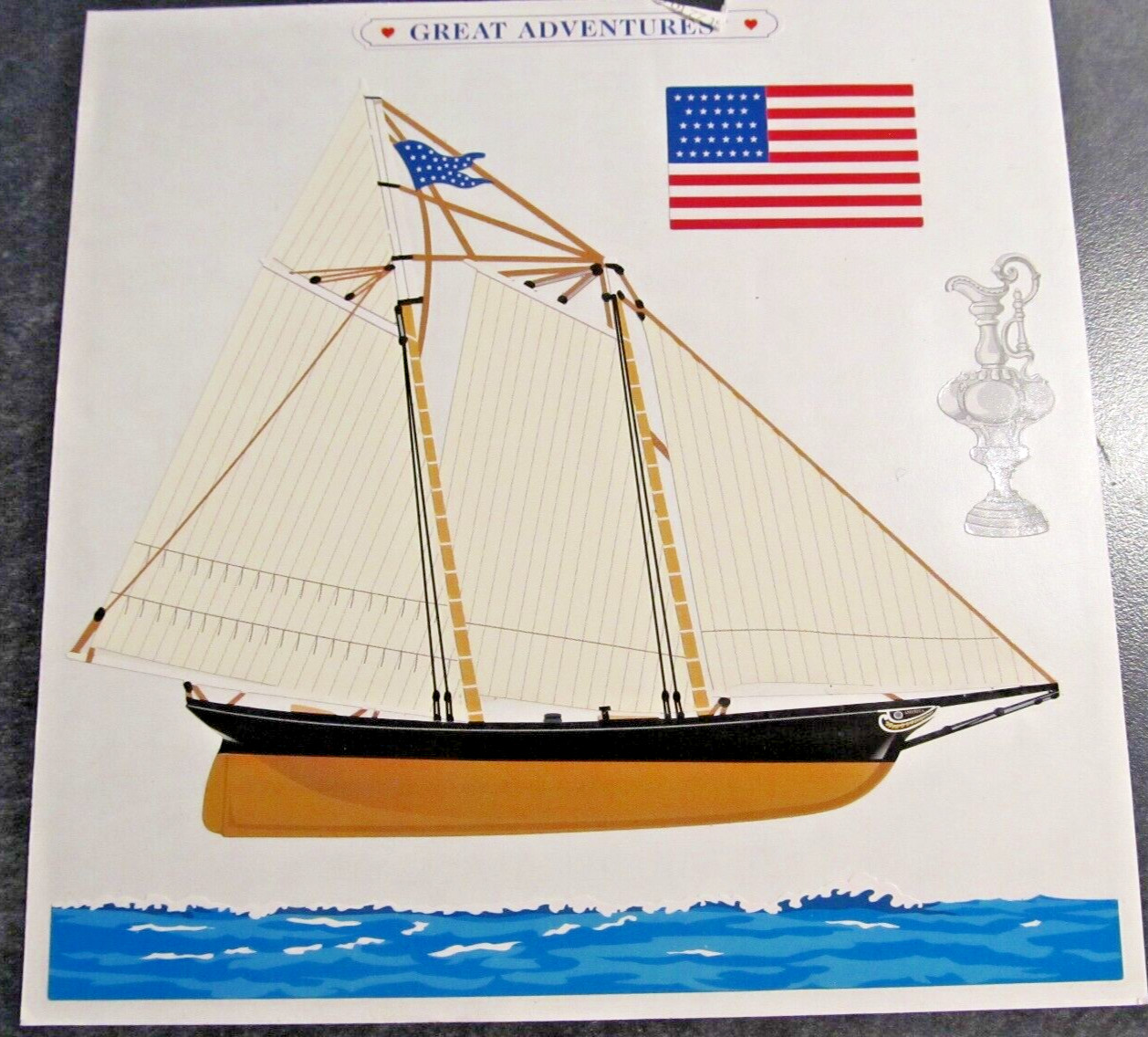 8 Mrs Grossman Vintage Great Adventures 6x6 Blocks Stickers Riverboat Stagecoach