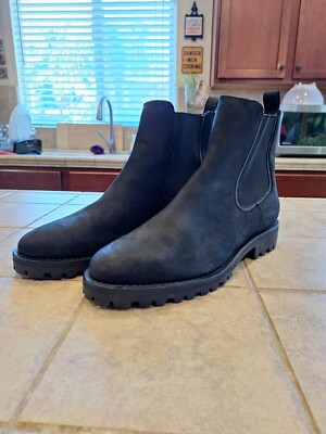 Thursday Boot Company Womens Black Matte Leather Legend Chelsea Size 