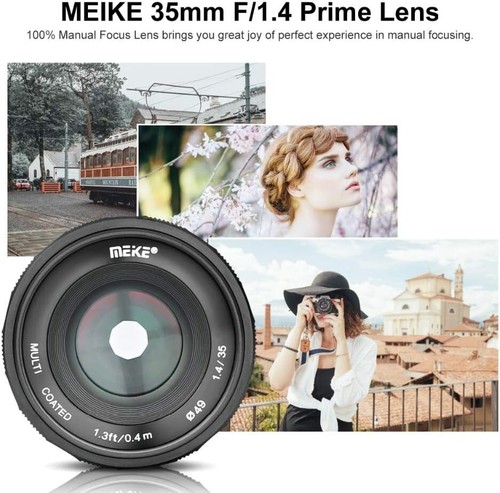 Meike 35mm F/1.4 MFT Mount Large Aperture Manual Focus APS-C Camera Lens - Picture 6 of 9