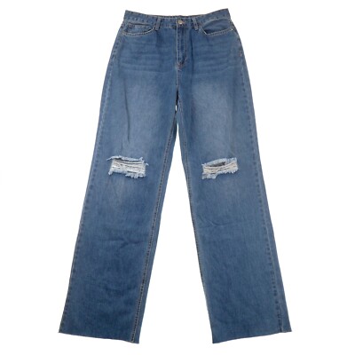 YMI Dream Wide Leg Jeans Juniors 13 High Rise Distressed