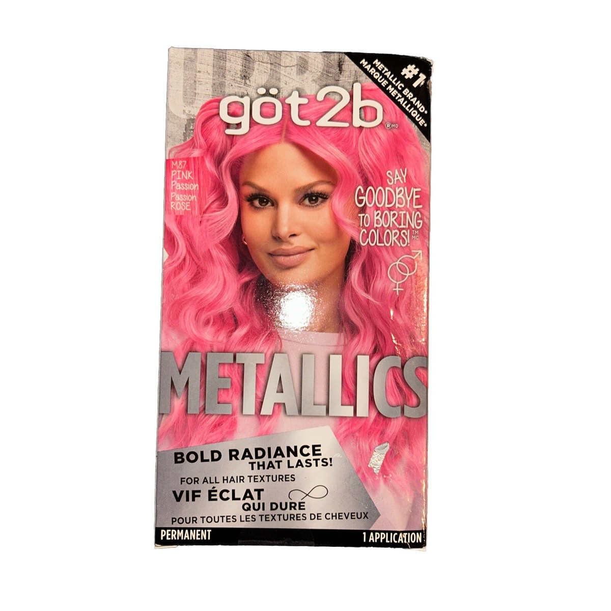 Got2b Metallics Permanent Hair Color, M87 Pink Passion | eBay