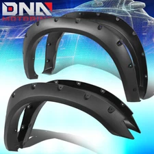 FOR 2010-2018 RAM 2500/3500 FLEETSIDE POCKET-RIVETED WHEEL FENDER FLARES 4PCS