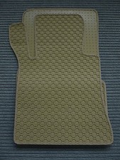 Gummimatten passend für Mercedes Benz W126 SEL S-Klasse + BEIGE Gummi Fußmatten