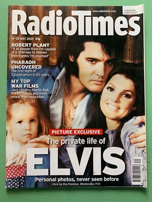 RADIO TIMES mag 14-May-2005 ELVIS PRESLEY Priscilla Robert Plant Megan Mullally