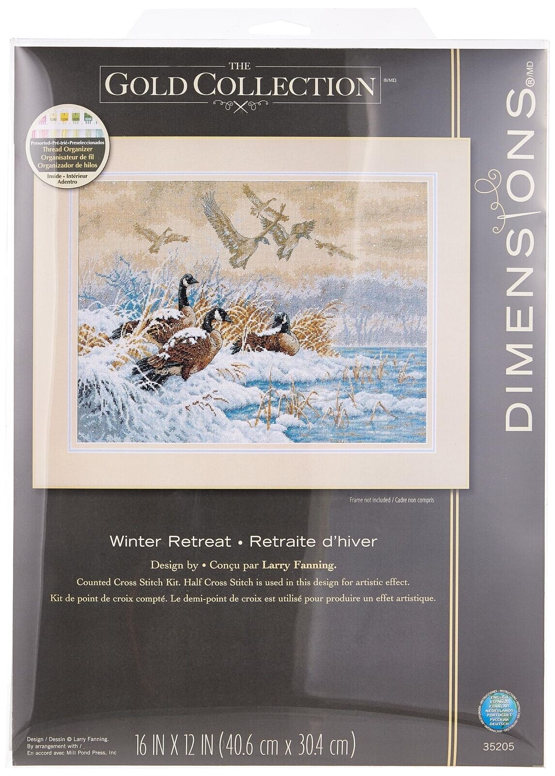 Dimensions # 35205 Winter Retreat Counted Cross Stitch Kit NEW
