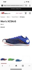 New Balance Racing Sprinting Running Track Shoes Mens Size 8.5 Blue MXC5KTD5 EUC