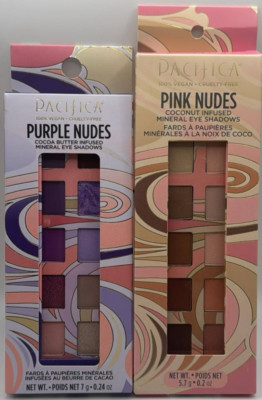 2PK Pacifica Pink & Purple Nudes Eyeshadow Pallet SET ~ FAST SHIPPING ~ NEW