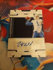 2022 National Treasures Collegiate Silhouettes Zach Wilson Jumbo Patch AUTO 2/25