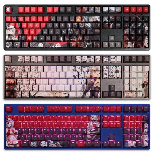 Azur Lane: KMS Ägir Anime Sexy Girl Theme Keycaps PBT Sublimation 108 Keys/Set - 第 1/22 張圖片