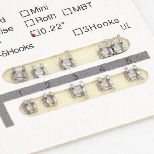 Dental Bracket Ultradünner Monoblock MIM Edgewise ROTH MBT 022 018 345 Haken - Bild 46 von 48