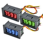 0.36" Digital 3-Wires LED Panel Display 4-Bit DC 0-100V Voltmeter Meter Tester