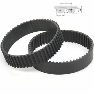 HTD-3M Timing Belt 201-297mm Perimeter 10mm 15mm Width Ring Rubber Belt for CNC