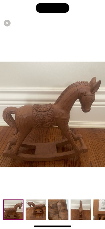 NEW CHRISTMAS DECORATIVE ROCKING HORSE