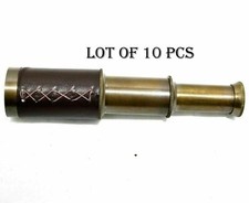 Maritime Nautical 6' Brass Telescope Lot Of 10 Pieces Telescope with wooden box