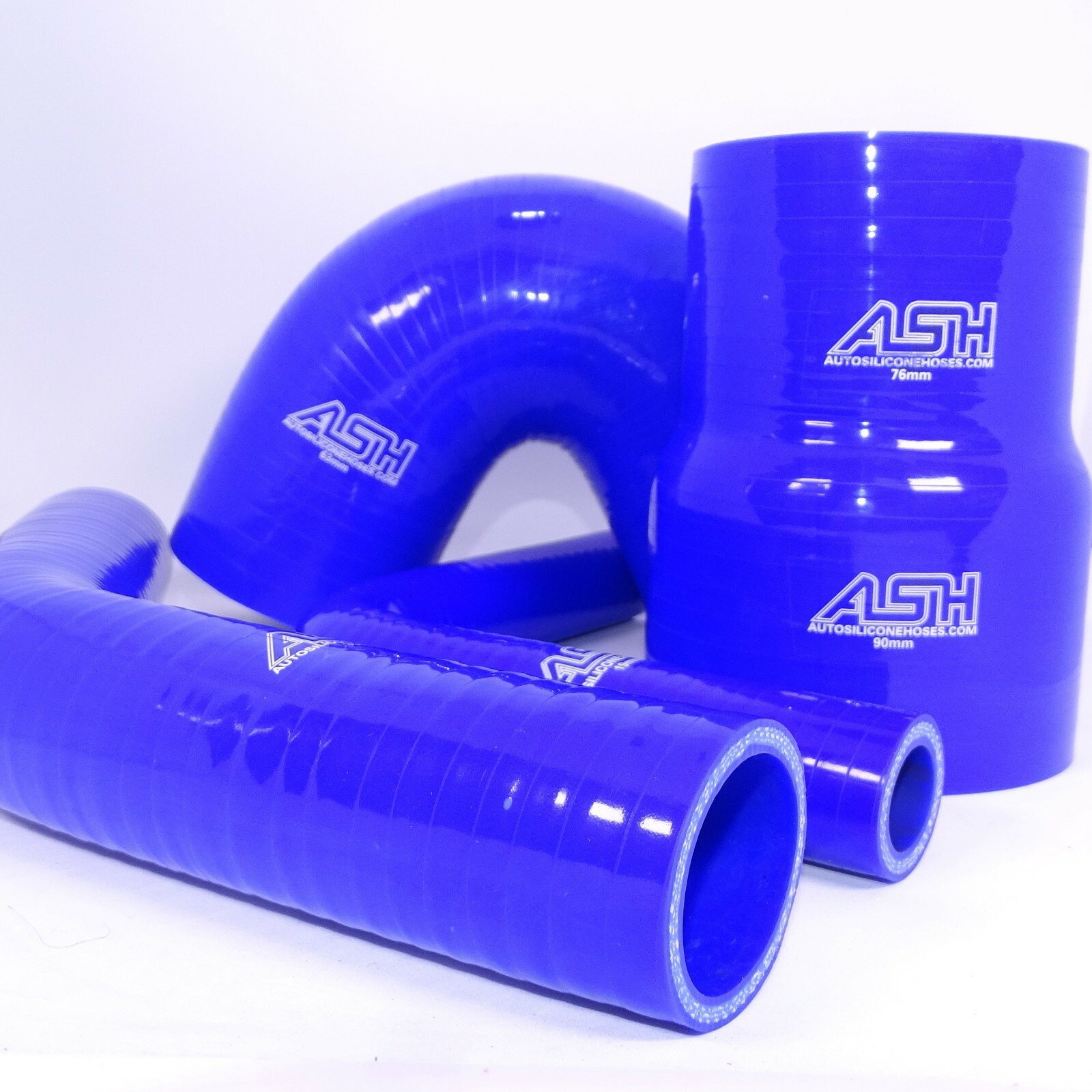 Blue Silicone Hose Elbows All Shapes & Sizes Radiator Coolant Pipes