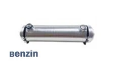 7 Gallon 8x33 Round Gas Tank End Fill Aluminum Spun 1/4 NPT Fuel Tank With Gauge