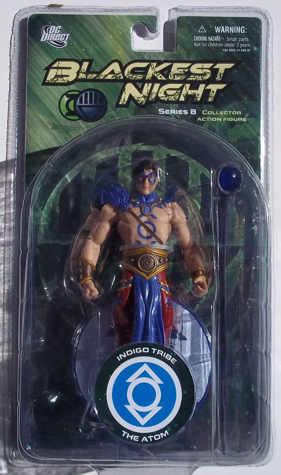 DC Blackest Night. INDIGO TRIBE. THE ATOM. Series 8 COLLECTOR ACTION FIGURE. NOC