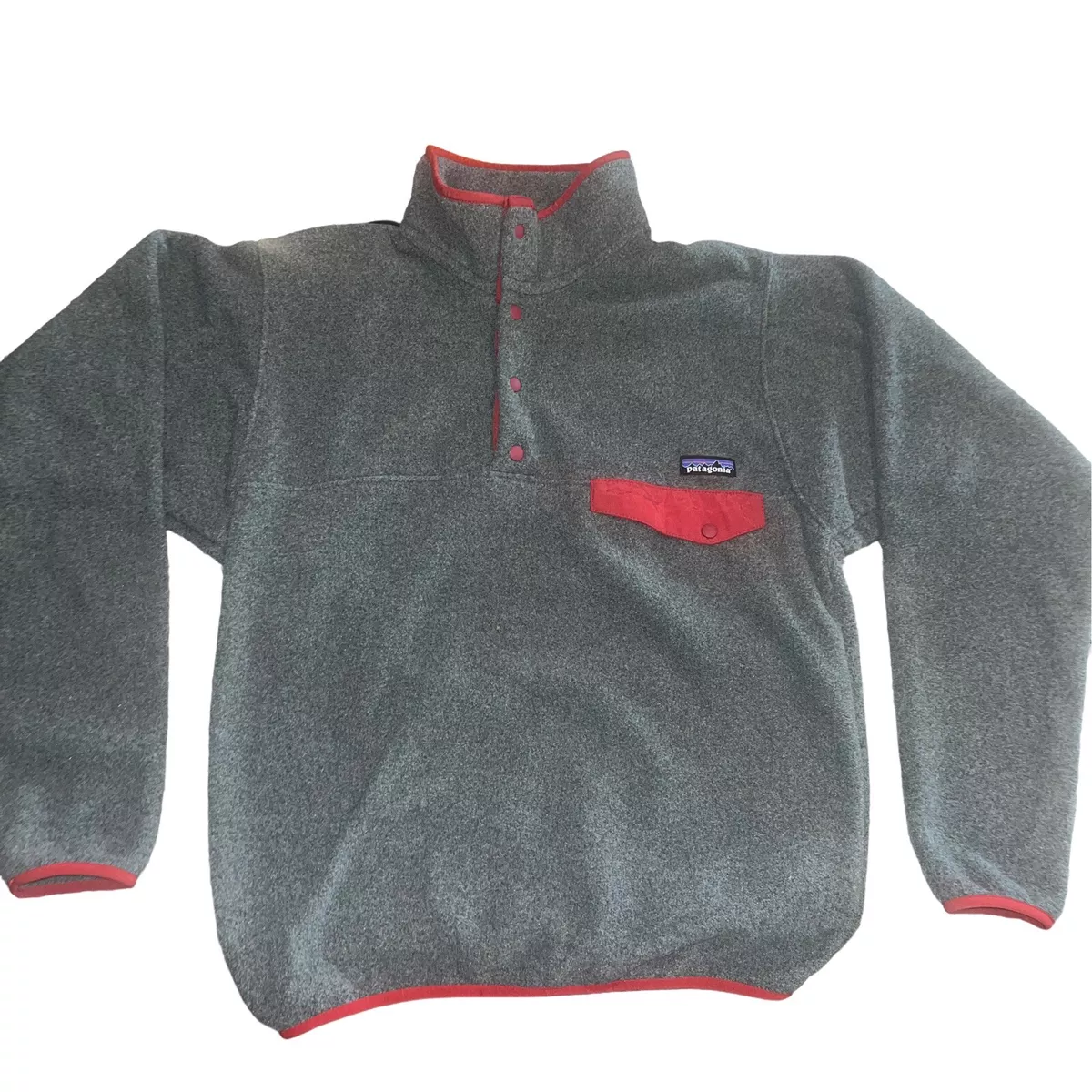 Patagonia Synchilla Fleece Jacket S Gray Pullover Snap Buttons STY25580 |  eBay