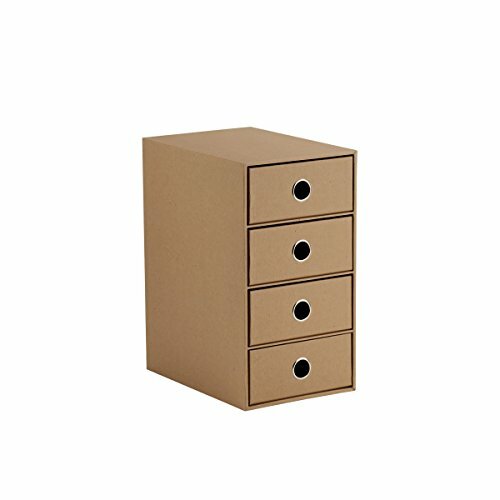 S.O.H.O. cassetti Box DIN A5, 4 Fach Kraft (W8b)