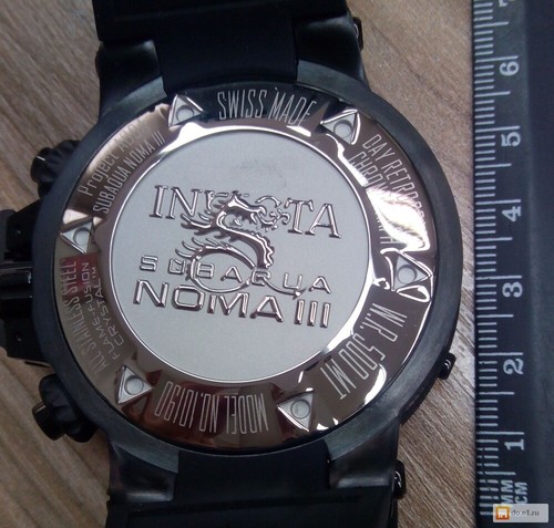 Invicta Men's Subaqua Noma III Swiss Chronograph Silicone Black Dial Watch 10190 - Picture 6 of 10