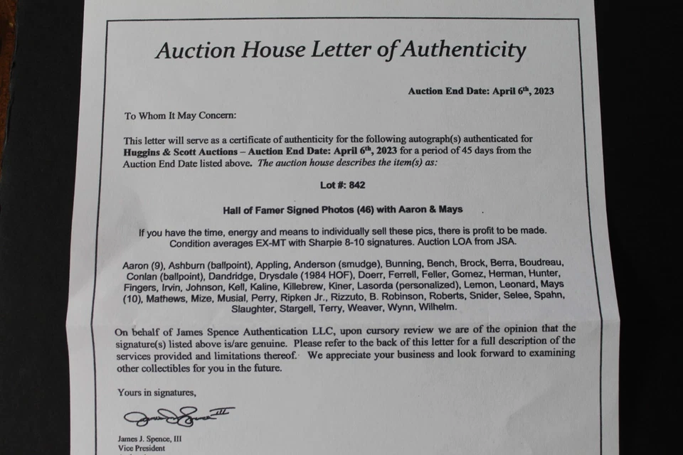 Cal Ripken Jr HOF Baltimore Orioles Autographed 8x10 Signed Photo JSA - Image 3 of 4