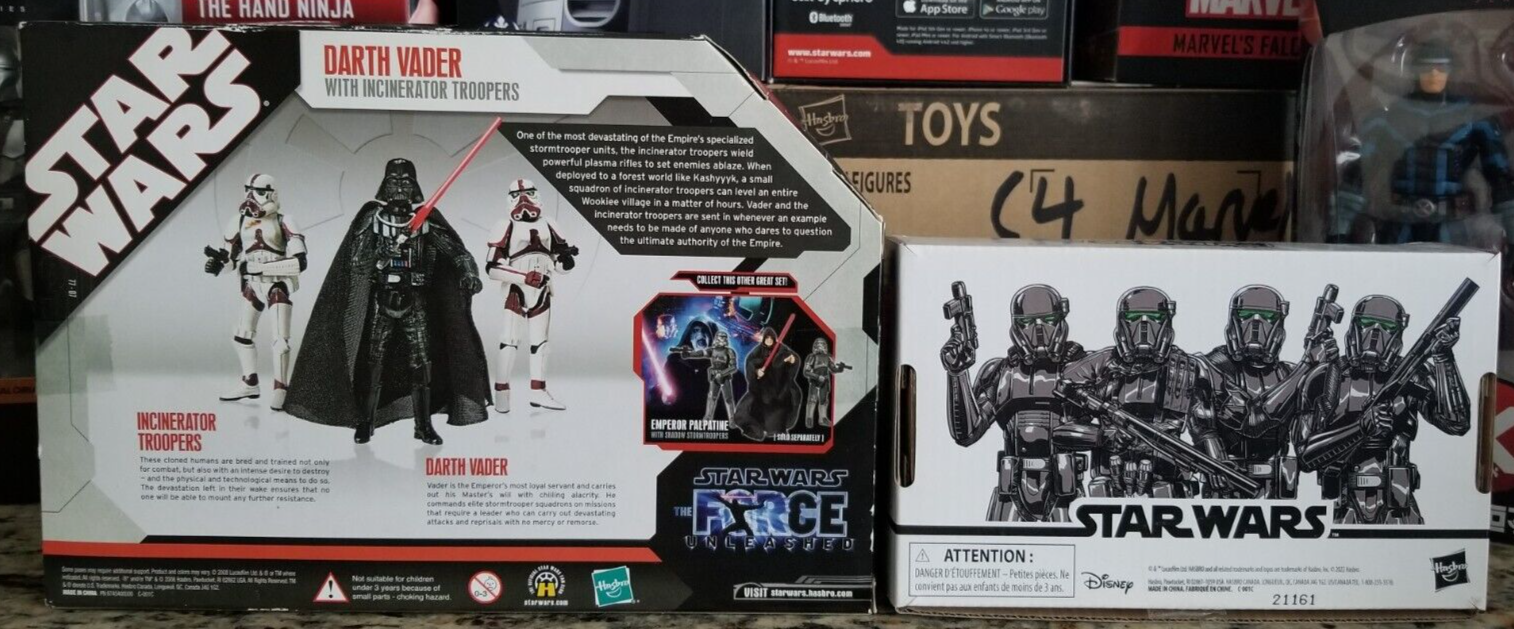 Star Wars Force Unleashed Darth Vader With Incinerator Troopers - Commemorative Collection 2008